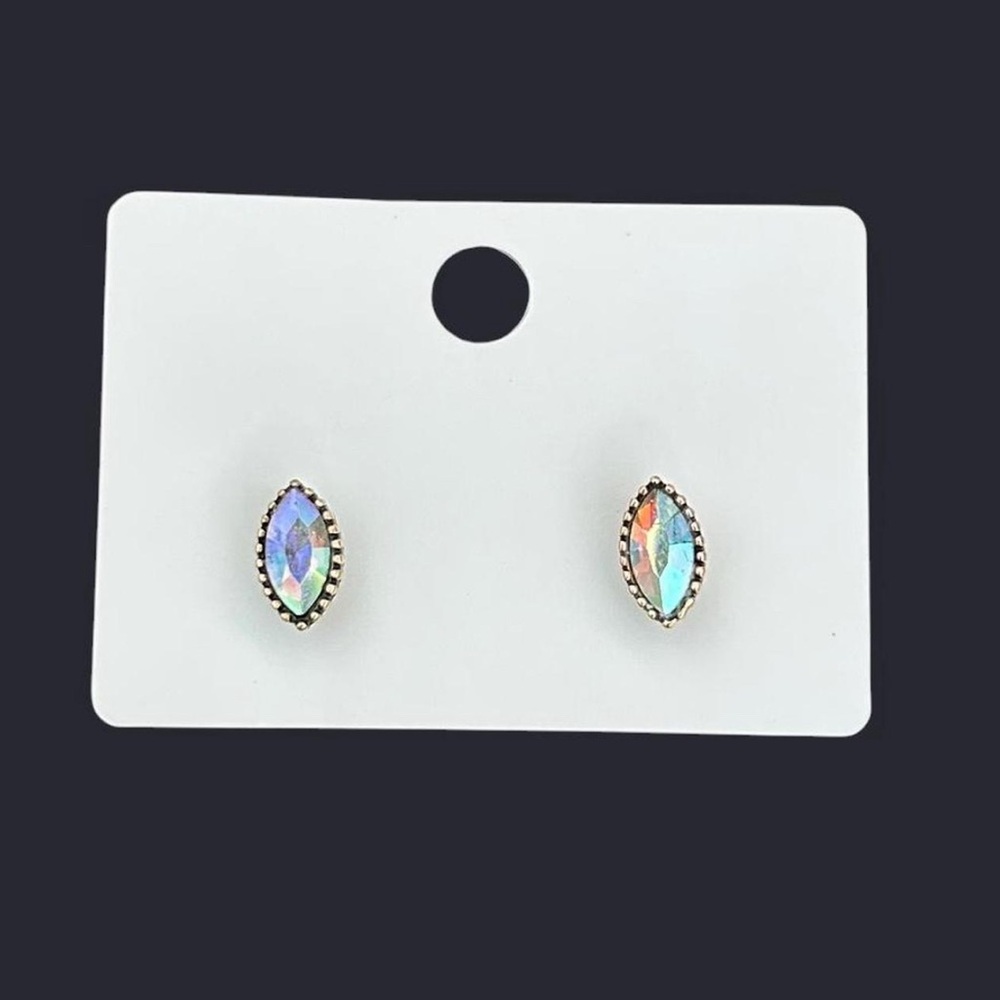 Iridescent Stud Earrings